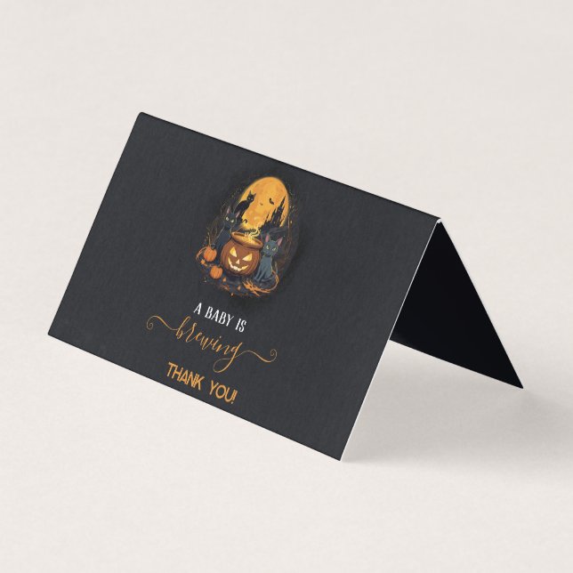 Une Baby Shower Mignonne d'Halloween: Un Bébé Est  (Front)