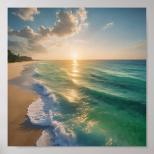 Une belle affiche de plage