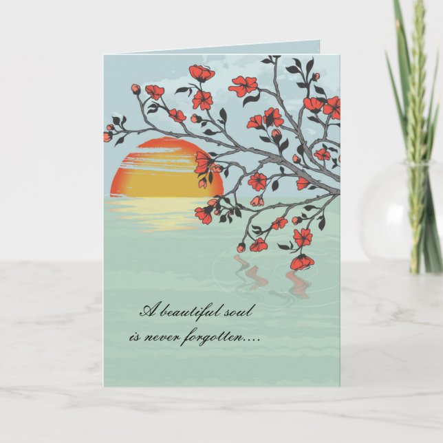 Une belle âme... Cartes de condoléances (Devant)