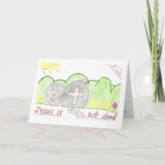 Une belle carte de Pâques faite par mon petit-fils