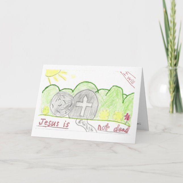 Une belle carte de Pâques faite par mon petit-fils (Devant)