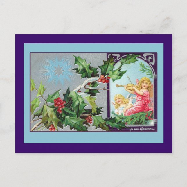 Une belle carte Vintage de Noël (Devant)