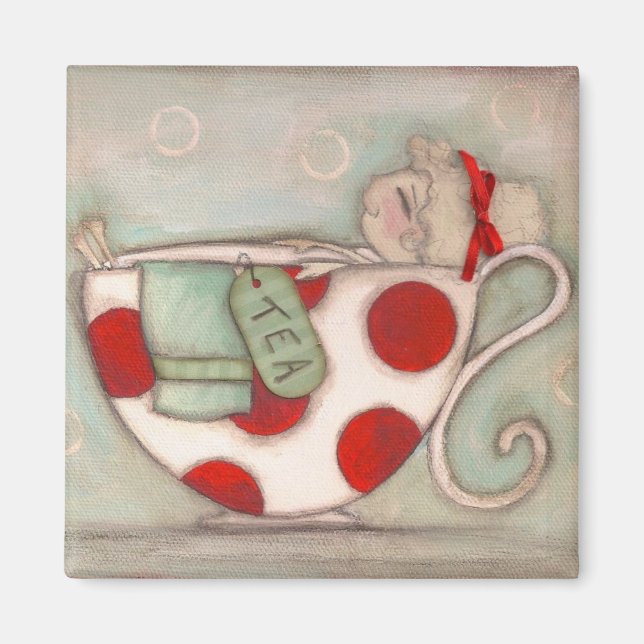 Une belle coupe de thé - Magnet (Devant)