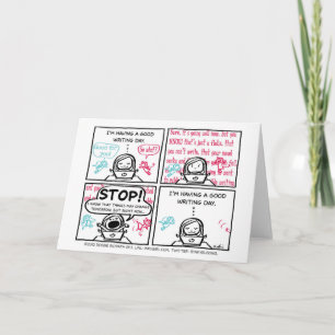 Une bonne carte de voeux de inscription de jour