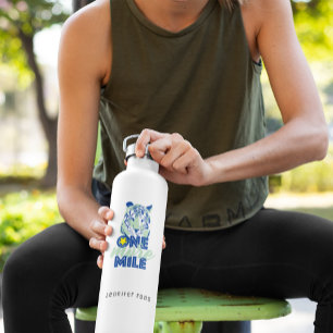 Une Bouteille d'eau Motivationnelle Tigre Bleu De
