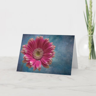 Une carte à fleurs Gerbera