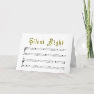 Une carte blanche de nuit vraiment silencieuse