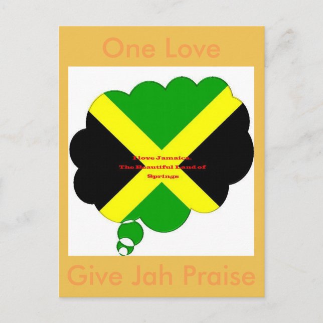 Une carte d'amour donne à Jah Louange (Devant)