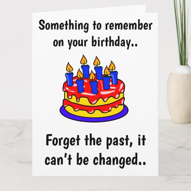 Une carte d'anniversaire amusante (Devant)