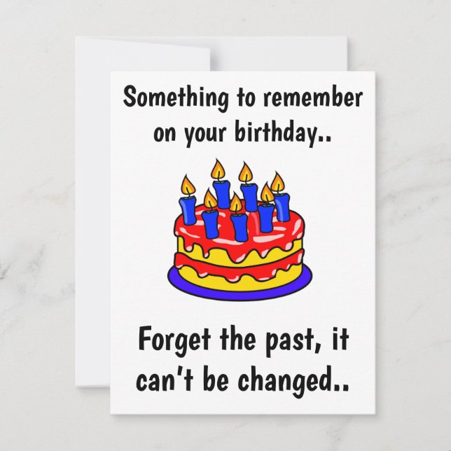 Une carte d'anniversaire amusante (Devant)