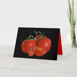 Une carte d'anniversaire de tomate chaude