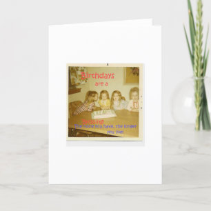 UNE CARTE D'ANNIVERSAIRE HUMORISTIQUE