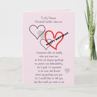 Une carte d'anniversaire pour des associés et aimé