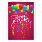 Une carte d'anniversaire surdimensionnée