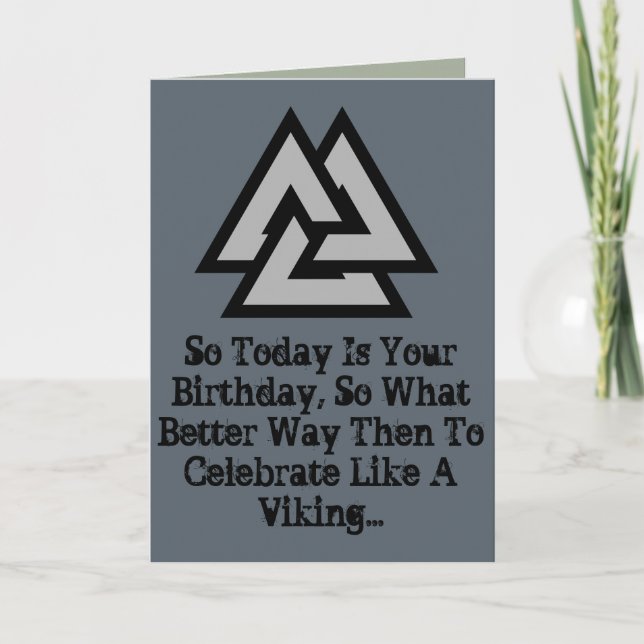 UNE CARTE D'ANNIVERSAIRE VIKING ! ! ! (Devant)