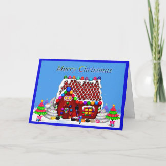 Une carte de Chambre de pain d'épice de Joyeux