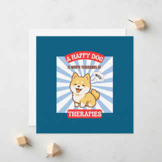 Une carte de chien adorable