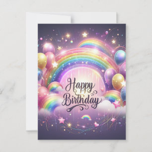 Une carte de fête d'anniversaire dynamique"