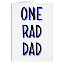 Une carte de fête des pères de papa de rad