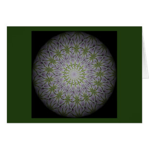 une carte de mandala florale pour centrer