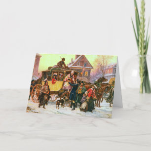 Une carte de Noël à l'ancienne