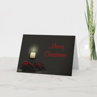 Une carte de Noël de bougie de Noël