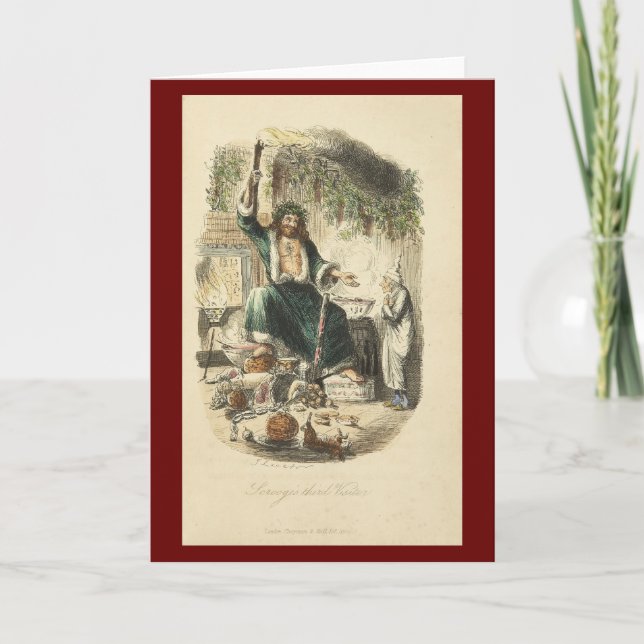 Une carte de Noël de chant de Noël (Devant)