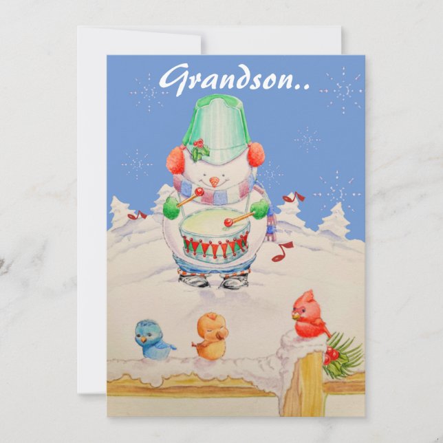 UNE CARTE DE NOËL DE PETITS-JEUNES SUCRÉS (Devant)