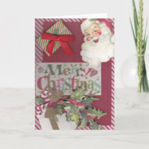 Une carte de Noël Père Noël