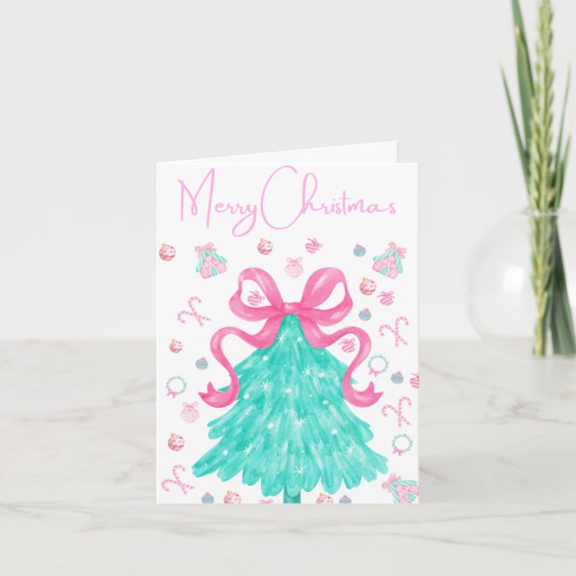 Une carte de Noël très fillette (Devant)