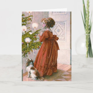 Une carte de Noël victorienne avec du charme