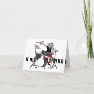 Une carte de note de batteur