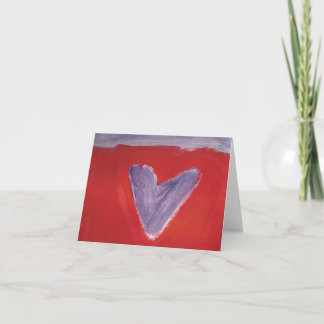 Une carte de note de Purple Heart