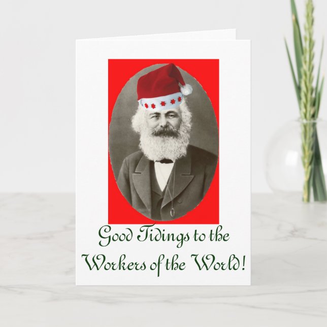 Une carte de vacances de Marx (Devant)