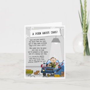 Une carte de voeux de voiture quotidienne pour tou