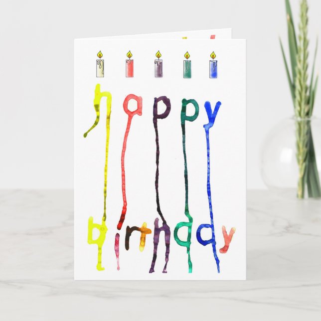 Une carte de voeux originale d'anniversaire (Devant)