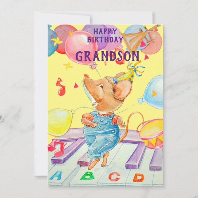 Une carte de voeux spéciale pour l'anniversaire du (Devant)