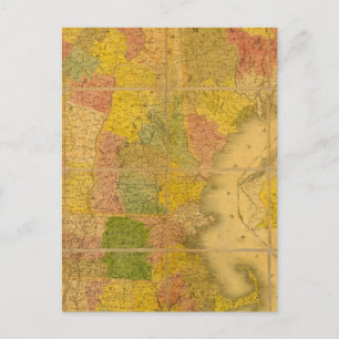 Une carte des états de la Nouvelle Angleterre