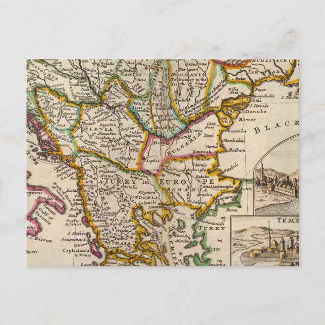 Une carte générale de la Turquie en Europe (Devant)