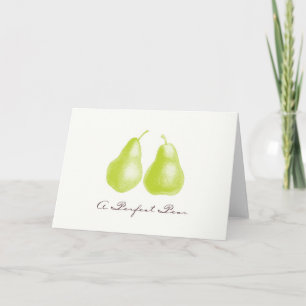 Une carte parfaite de poire