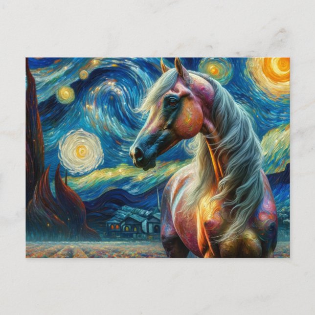 Une carte postale Arabe Starry Night Van Gogh (Devant)