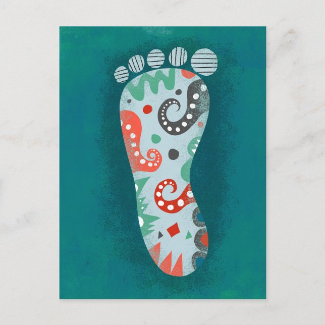 Une carte postale de pied (Devant)