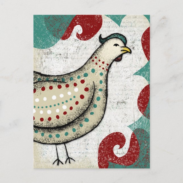 Une Carte Postale de Poulet Peu Sérieuse (Devant)