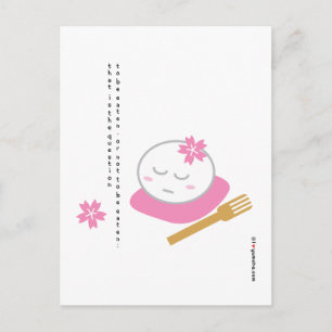Une carte postale Mochi philosophique