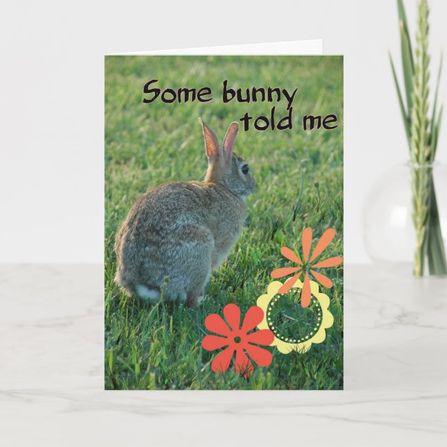 Une certaine carte d'anniversaire de lapin (Devant)