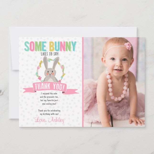 Une certaine fille de fête d'anniversaire de carte (Devant)