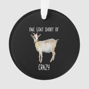 Une Chèvre En Dehors De La Chèvre Dingue
