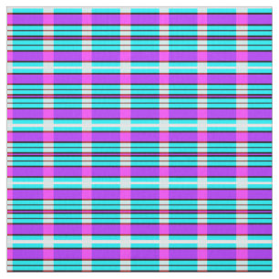 Une conception de tissu plaid multicolore motif