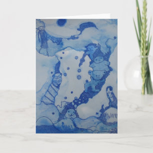 Une coupure dans la carte de voeux de nuages