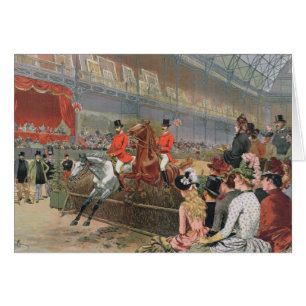 Une course de cheval, 1886